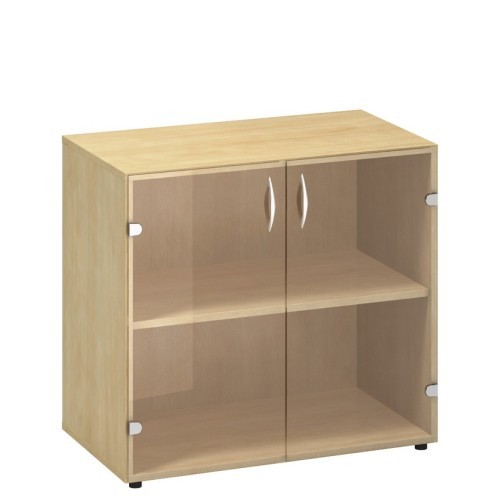 Policová skříň nízká FALA 020 prosklená - rozměr  73x80 cm - výběr barevného provedení 