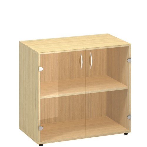 Policová skříň nízká FALA 020 prosklená - rozměr  73x80 cm - výběr barevného provedení 