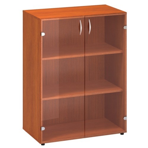 Policová skříň střední FALA 115 prosklená  - rozměr  106x80 cm - výběr barevného provedení 