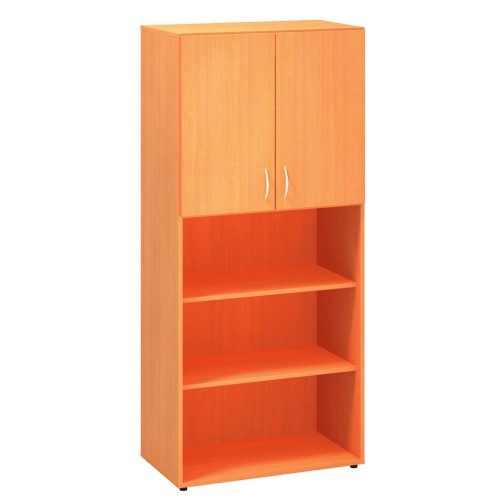 Policová skříň FALA 236 kombinovaná  s dveřmi - rozměr  178x80 cm - výběr barevného provedení 