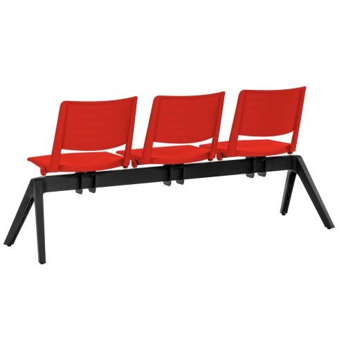 Plastová lavice do čekáren RAVE P - 2-4 sedadel - výběr barevného provedení 