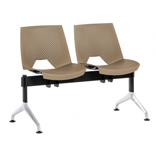 Plastová lavice do čekáren STRIKE P ALU - 2-4 sedadel - výběr barevného provedení 