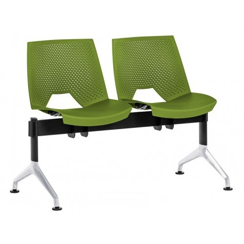 Plastová lavice do čekáren STRIKE P ALU - 2-4 sedadel - výběr barevného provedení 