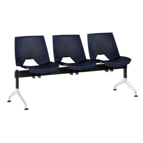 Plastová lavice do čekáren STRIKE P ALU - 2-4 sedadel - výběr barevného provedení 