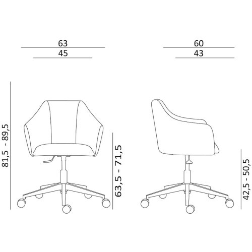 Konferenční křeslo RAVENNA ALU- nosnost 140 kg 