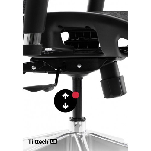 Kancelářské křeslo BASIC V černá/šedá- nosnost 150 kg 