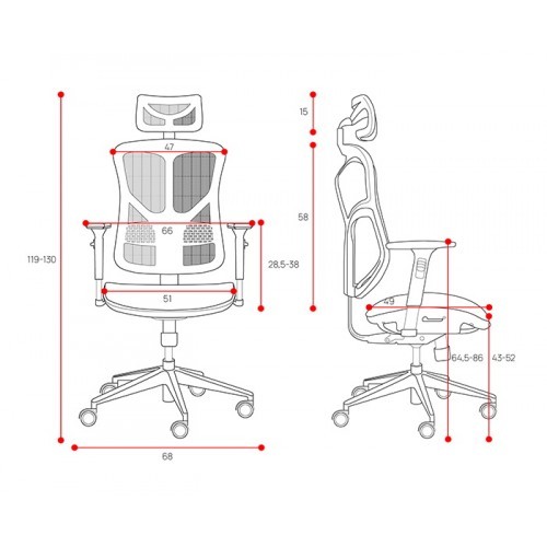 Kancelářské křeslo BASIC V černá/šedá- nosnost 150 kg 