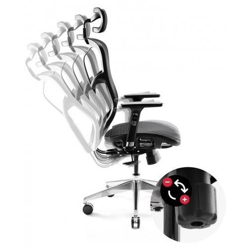 Kancelářské křeslo BASIC V černá/šedá- nosnost 150 kg 