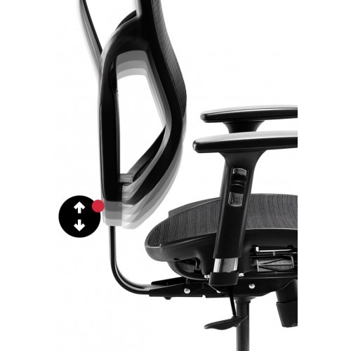 Kancelářské křeslo BASIC V černá/šedá- nosnost 150 kg 