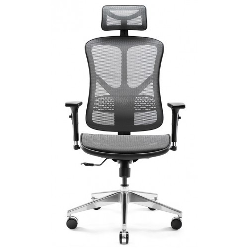 Kancelářské křeslo BASIC V černá/šedá- nosnost 150 kg 