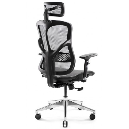 Kancelářské křeslo BASIC V černá/šedá- nosnost 150 kg 