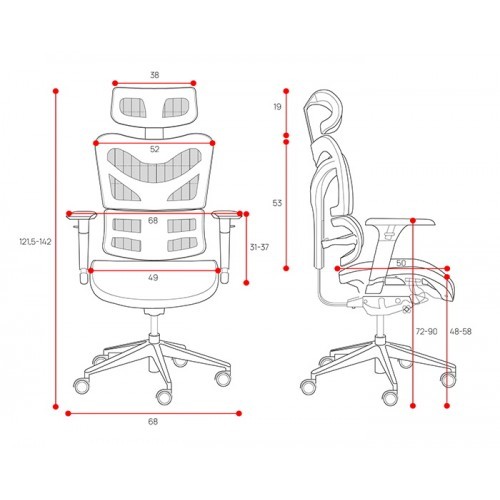 Kancelářské křeslo COMANDER V černé - nosnost 200 kg 