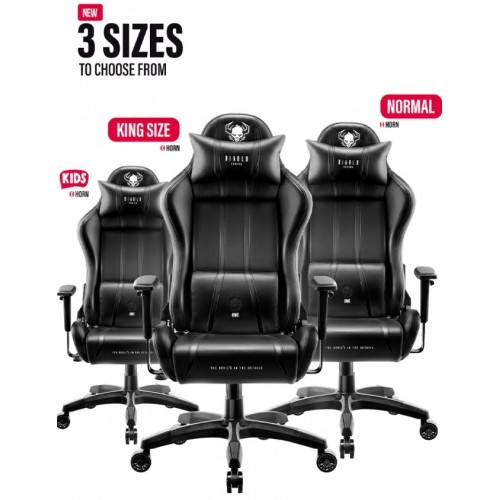 Herní křeslo DEVIL X ONE - černé - nosnost 160 kg  - 3 velikosti křesla