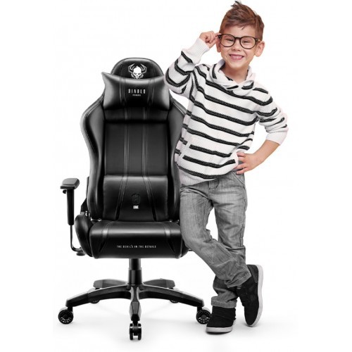 Herní křeslo DEVIL X ONE - černé - nosnost 160 kg  - 3 velikosti křesla