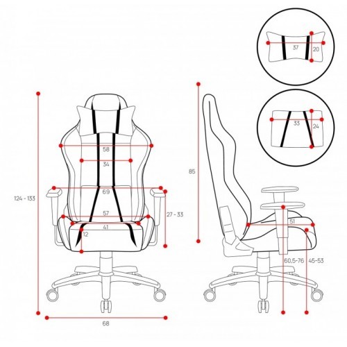Herní křeslo DEVIL X ONE - černá/zelená - nosnost 160 kg - 6 let záruka