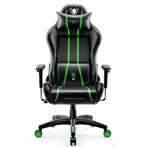 Herní křeslo DEVIL X ONE - černá/zelená - nosnost 160 kg - 6 let záruka