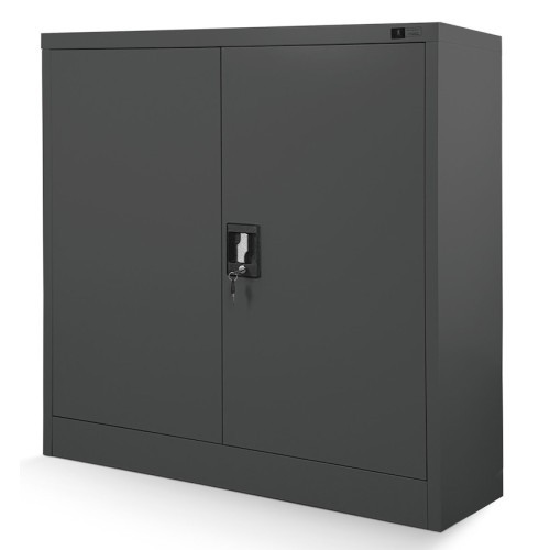 JAN NOWAK - Kovová policová skříň se zámkem  BETA eco - antracit- rozměr 93x90 cm 