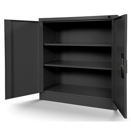 JAN NOWAK - Kovová policová skříň se zámkem  BETA eco - antracit- rozměr 93x90 cm 