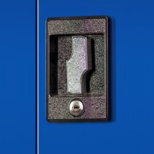 JAN NOWAK - Kovová skříň na nářadí AREK - blue -  rozměr 185x92 cm - zámek 