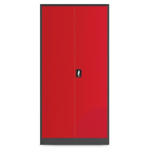 JAN NOWAK - Kovová skříň na nářadí SIMON - červená -  rozměr 185x92 cm - zámek 