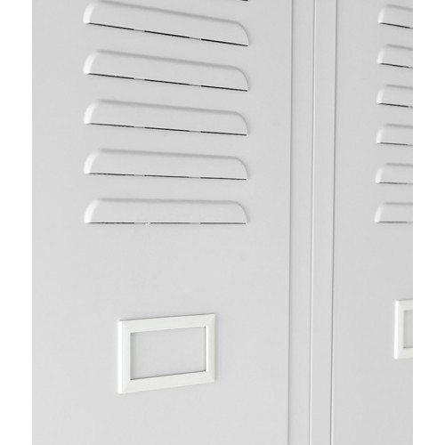 JAN NOWAK - Kovová šatní skříň KASPER 4  BHP - šedá -  rozměr 180x80 cm 