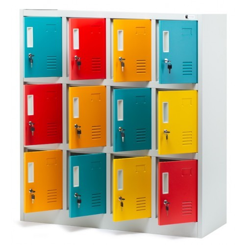 JAN NOWAK - Kovová skříň  OLI BHP - barevná - rozměr 120x109 cm 