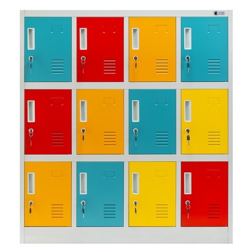 JAN NOWAK - Kovová skříň  OLI BHP - barevná - rozměr 120x109 cm 