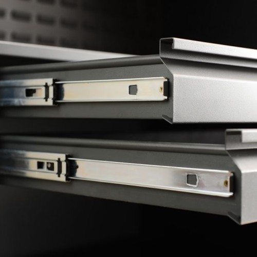 JAN NOWAK - Kovová skříň na nářadí SIMON - červená -  rozměr 185x92 cm - zámek 