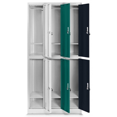 JAN NOWAK - Kovová šatní skříň IGORA  BHP 6  - vícebarevná - rozměr 185x90 cm 