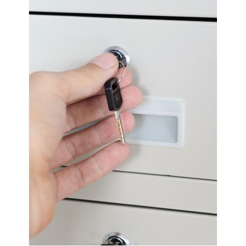 JAN NOWAK - Kovová kombinovaná skříň OLA se zámky- antracit - rozměr 185x90 cm 