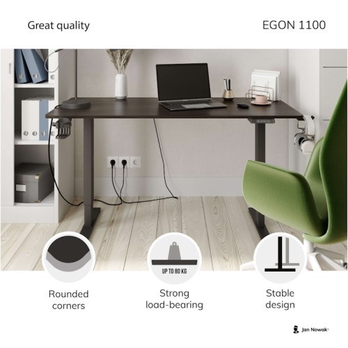 Elektricky výškově nastavitelný stůl ELN - rozměr 160x60 cm 