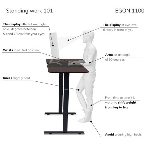 Elektricky výškově nastavitelný stůl ELN - rozměr 160x60 cm 