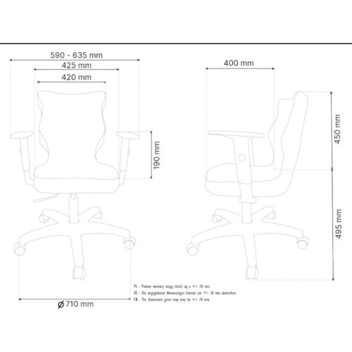 Kancelářské křeslo  UMA  Medium Chrom - nosnost 110 kg - výběr barevného provedení