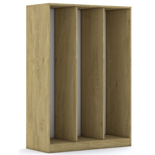 Skříň na kontejnery BLOX  110 4PG dub - rozměr 105x46x152 cm 