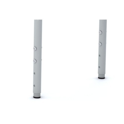 Školní lavice SIMPLE - výškově nastavitelná - pro 1 źáka - rozměr 70x50 cm - deska šedá/podnož bílá