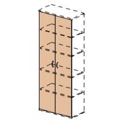 Kancelářská skříň policová - výška 190 cm - EXPRESS II - SC23