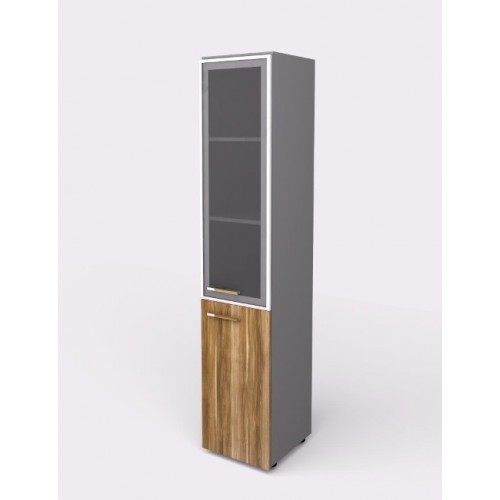 Kancelářská skříň policová kombinovaná WELS - výška 196,5 cm - pravá  - 104551