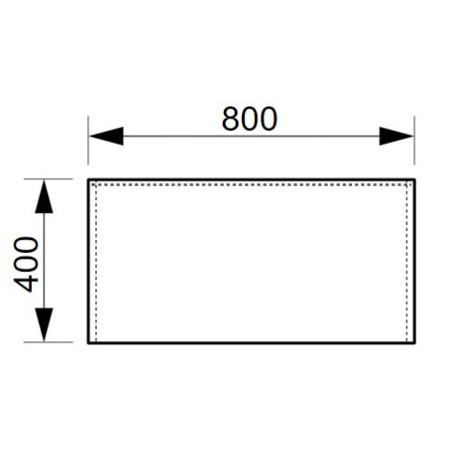 Policová otevřená skříň DRIVE D280 - výška 74 cm - šířka 80 cm 