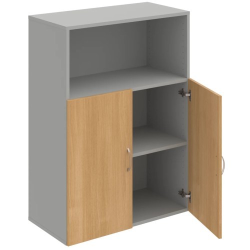 Policová skříň s nikou DRIVE D38002 - výška 111 cm - šířka 80 cm 