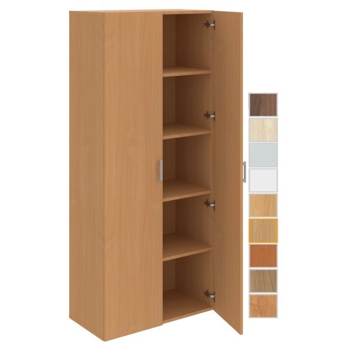 Policová skříň s dveřmi DRIVE D58000 - výška 185 cm - šířka 80 cm 