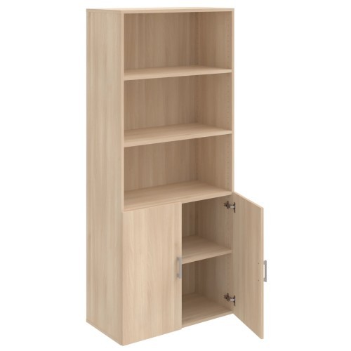 Policová skříň s nízkými dveřmi DRIVE D58003 - výška 185 cm - šířka 80 cm 