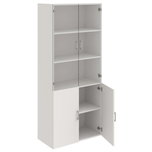 Policová skříň s kombinovaná DRIVE D58009 - výška 185 cm - šířka 80 cm 