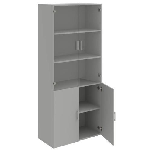 Policová skříň s kombinovaná DRIVE D58009 - výška 185 cm - šířka 80 cm 