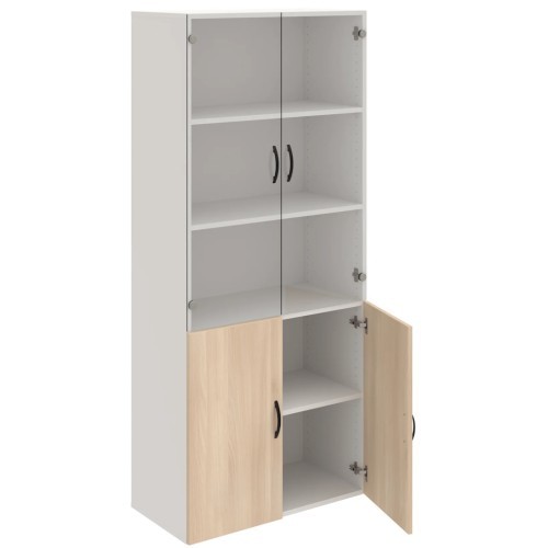 Policová skříň s kombinovaná DRIVE D58009 - výška 185 cm - šířka 80 cm 