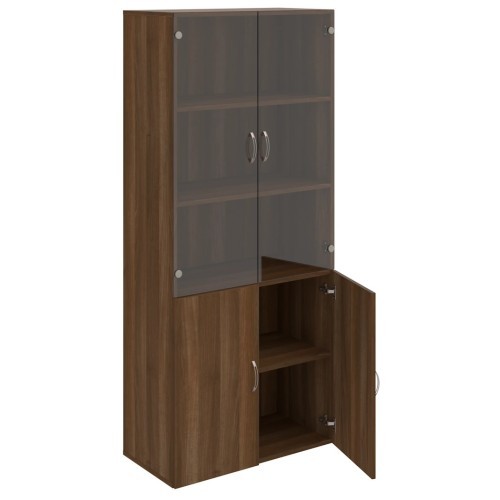 Policová skříň s kombinovaná DRIVE D58009 - výška 185 cm - šířka 80 cm 