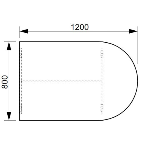 Jednací prvek  OFFICE GATE GP12001 - rozměr 80x120 cm 