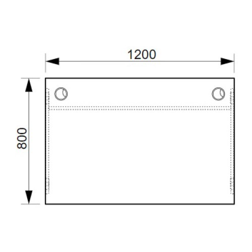 Kancelářský stůl OFFICE GATE GS1200 - rozměr 120x80 cm 