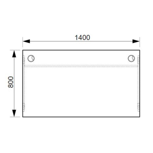 Kancelářský stůl OFFICE GATE GS1400 - rozměr 140x80 cm 
