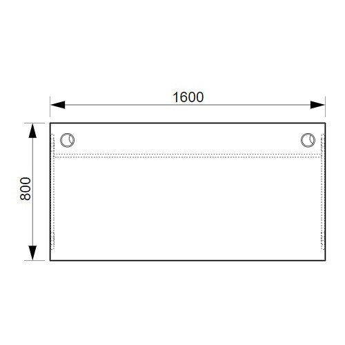 Kancelářský stůl OFFICE GATE GS1600 - rozměr 160x80 cm 