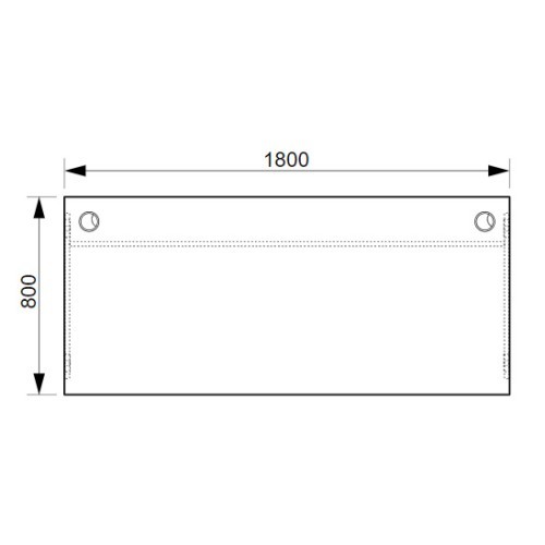 Kancelářský stůl OFFICE GATE GS1800 - rozměr 180x80 cm 